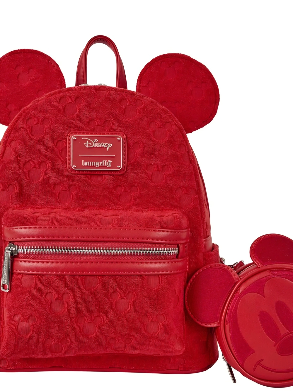 Disney x Loungefly Red Mickey Ear Mini Backpack with Coin Purse